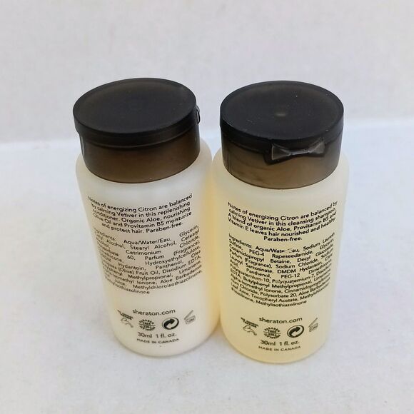 Le Grande Bain Citron + Vetiver Scent Bath Set-Lot Of 4-Sheraton-Travel Size-NEW - Picture 3 of 7